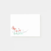 Flamingo Ocean Trio Post-it Klebezettel (Vorderseite)