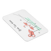 Flamingo Ocean Trio Text Magnet flexibel (Rechte Seite)