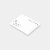Flamingo Ocean Trio "Text" Post-it Klebezettel (angewinkelt)