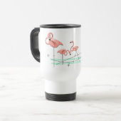 Flamingo Ocean Trio travel mug Reisebecher (Vorderseite Links)