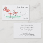 Flamingo Ocean Trio Visitenkarte (Vorne/Hinten)