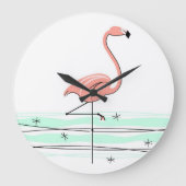 Flamingo Ocean Uhr rund (Vorderseite)
