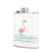 Flamingo Ocean umhüllte Flasche Flachmann (Links)
