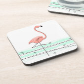 Flamingo Ocean Untersetzer Kunststoff (Linke Seite)