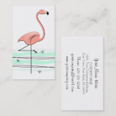 Flamingo Ocean Visitenkarte weiß (Vorne/Hinten)