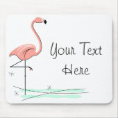 Flamingo Ocean "Your Text" Mousepad (Vorne)