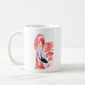 Flamingo-Öl-Malerei-Rosa Flamingoe Zeichnen Kaffeetasse (Links)