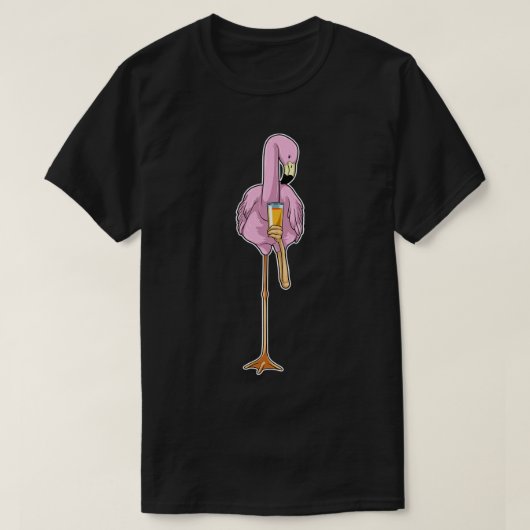 Flamingo Orange Saft T-Shirt (Design vorne)