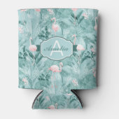 Flamingo Orchid Tropical Pattern Aquamarin ID868 Dosenkühler (Vorderseite)