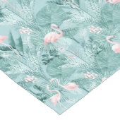 Flamingo Orchid Tropical Pattern Aquamarin ID868 Kurzer Tischläufer (Ecke)