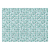 Flamingo Orchid Tropical Pattern Aquamarin ID868 Tischdecke (Vorderseite (Horizontal))