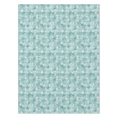 Flamingo Orchid Tropical Pattern Aquamarin ID868 Tischdecke (Vorderseite)