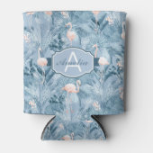 Flamingo Orchid Tropical Pattern Blue ID868 Dosenkühler (Vorderseite)