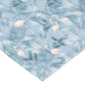 Flamingo Orchid Tropical Pattern Blue ID868 Tischdecke (Schrägansicht)