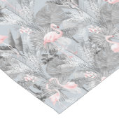 Flamingo Orchid Tropical Pattern Gray ID868 Kurzer Tischläufer (Ecke)