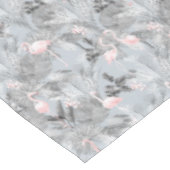 Flamingo Orchid Tropical Pattern Gray ID868 Tischdecke (Schrägansicht)