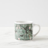 Flamingo Orchid Tropical Pattern Sage ID868 Espressotasse (Rechts)