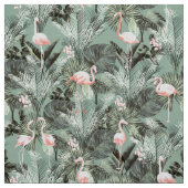 Flamingo Orchid Tropical Pattern Sage ID868 Stoff (Muster)