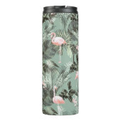 Flamingo Orchid Tropical Pattern Sage ID868 Thermosbecher (Rückseite)