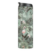 Flamingo Orchid Tropical Pattern Sage ID868 Thermosbecher (Nach rechts gedreht)