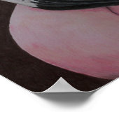 Flamingo Original Bird Art Print Poster (Ecke)