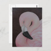 Flamingo Original Bird Kunst Postkarte (Vorne/Hinten)