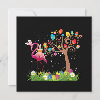 Flamingo Ostern 2021| Niedliche Flamingo - Liebhab Einladung