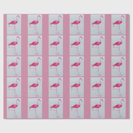 Flamingo-Packpapier Geschenkpapier (Flach)