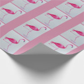Flamingo-Packpapier Geschenkpapier (Ecke)