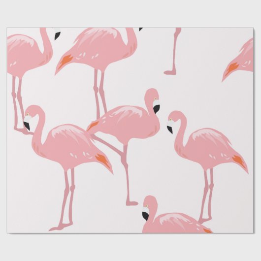 Flamingo-Packpapier Geschenkpapier (Flach)