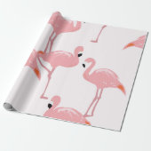 Flamingo-Packpapier Geschenkpapier (Ungerollt)