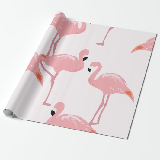 Flamingo-Packpapier Geschenkpapier (Ungerollt)