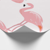 Flamingo-Packpapier Geschenkpapier (Ecke)