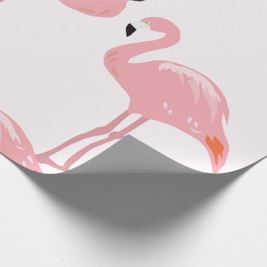 Flamingo-Packpapier Geschenkpapier (Ecke)