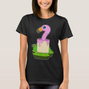 Flamingo Painter Paint-Eimer Gemälde T-Shirt