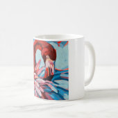 Flamingo Painting - Gift for Flamingo Lovers Kaffeetasse (VorderseiteRechts)