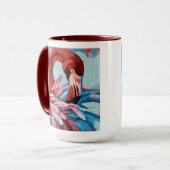 Flamingo Painting - Gift for Flamingo Lovers Tasse (Vorderseite Links)