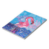 Flamingo Painting Notizblock (Rotiert)
