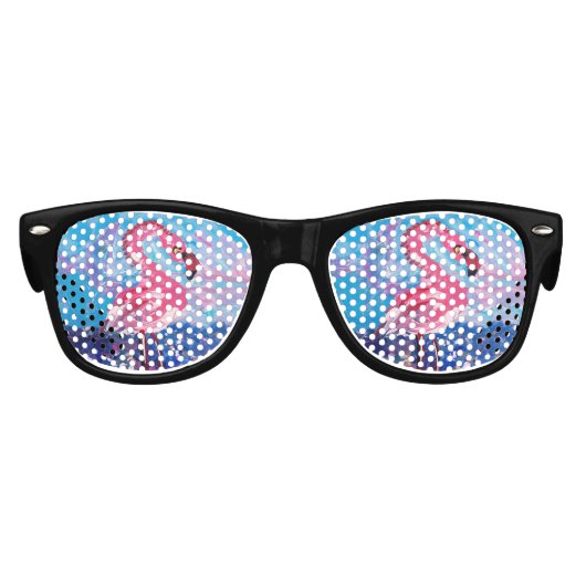 Flamingo Painting Partybrille (Vorderseite)