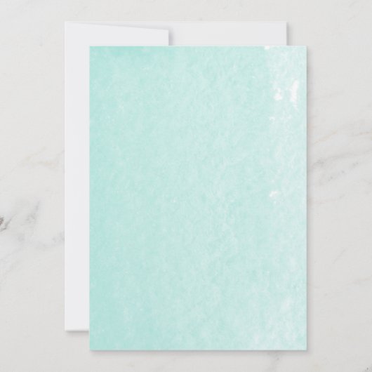 Flamingo & Palm Blätter Watercolor Babydusche Einladung (Rückseite)