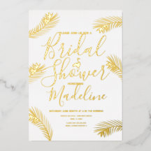 Flamingo Palm Brautparty Foil gepresst