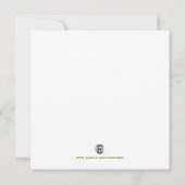 Flamingo & Palm Garden Party Einladung (Rückseite)