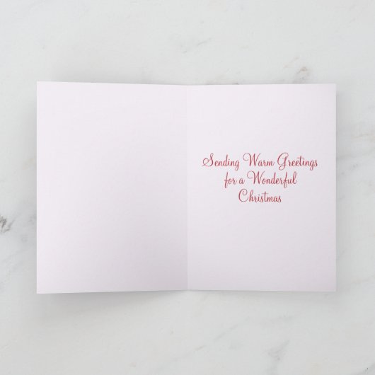 Flamingo Palm Trees Watercolor Weihnachten (Innenseite)