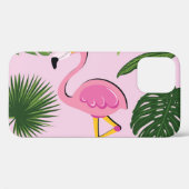 Flamingo Palm Verlasse tropisches Design Case-Mate iPhone Hülle (Rückseite (Horizontal))