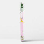 Flamingo Palm Verlasse tropisches Design Case-Mate iPhone Hülle (Rückseite / Links)