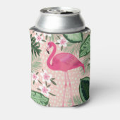 Flamingo, Palmen, Küchendesign Dosenkühler (Kanne Rückseite)