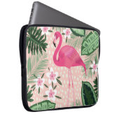 Flamingo, Palmen, Küchendesign Laptopschutzhülle (Vorne Rechts)