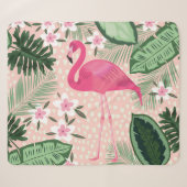 Flamingo, Palmen, Küchendesign Sherpadecke (Vorderseite (Horizontal))