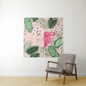 Flamingo, Palmen, Küchendesign Wandteppich (Beispiel (Horizontal))