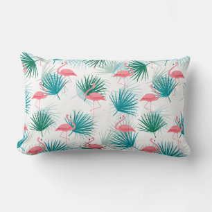 Flamingo Palms Throw Kissen